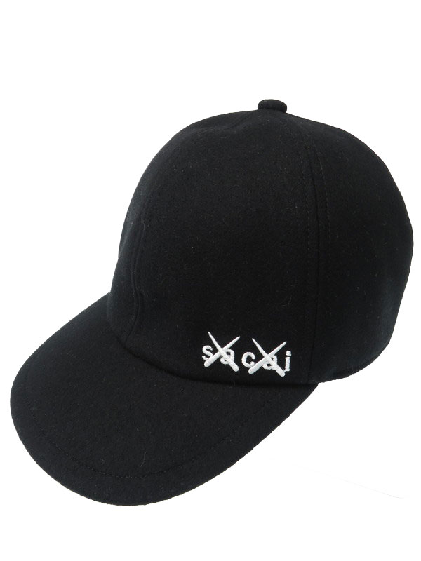 Sacai】【KAWS】【Melton Cap】【日本製】サカイ『キャップ size3』21