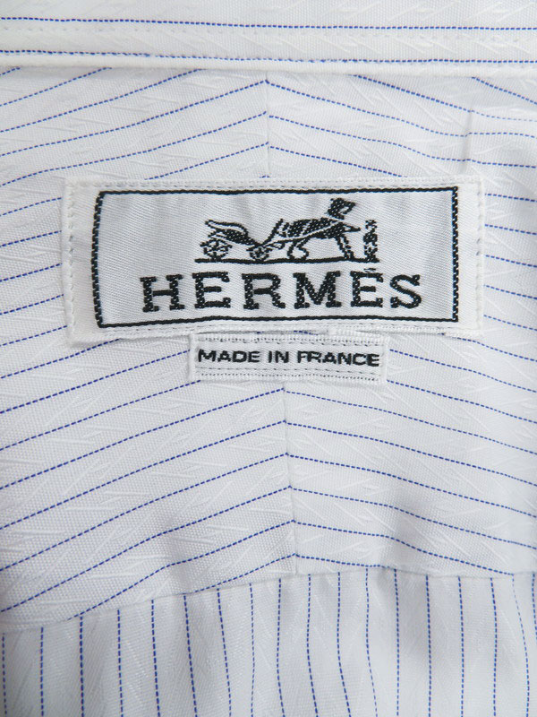 HERMES】【ワイシャツ】【フランス製】【トップス】エルメス