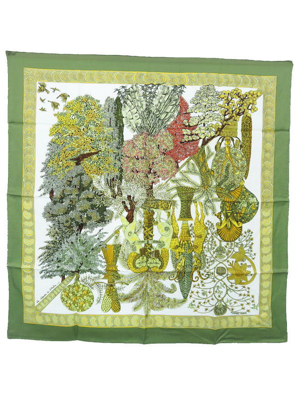 HERMES】【Les legendes de l'Arbre】【フランス製】エルメス『カレ90