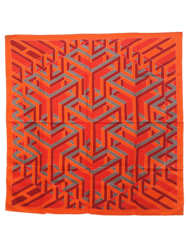 HERMES】エルメス『ソルド品 カレ90 CARRE CUBE』レディース スカーフ