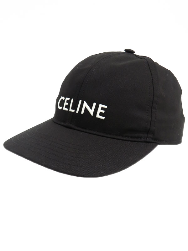 CELINE】セリーヌ『ロゴ ベースボールキャップ sizeM』2AUS9242N