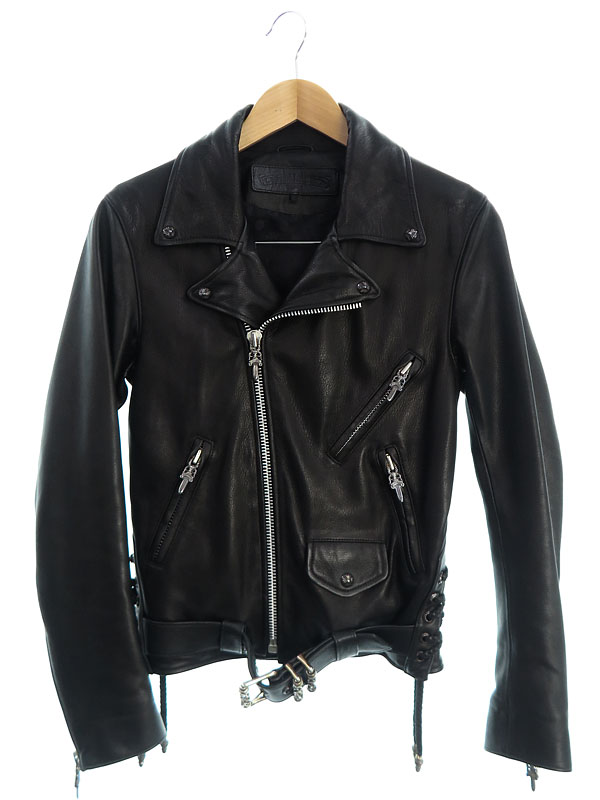 CHROME HEARTS】クロムハーツ『JJ DEAN レザー ダブルライダース