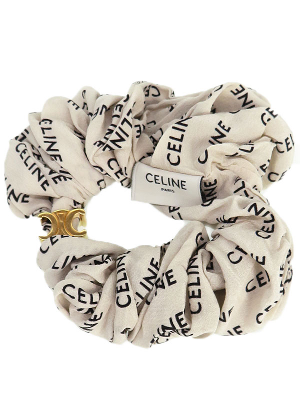 CELINE】セリーヌ『シュシュ レイユール ブレスレット ロゴ』46Y352SIB