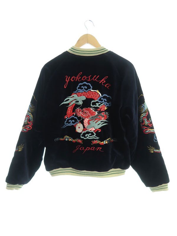 TAILOR TOYO】テーラー東洋『別珍 サテンキルト 龍 髑髏 リバーシブル