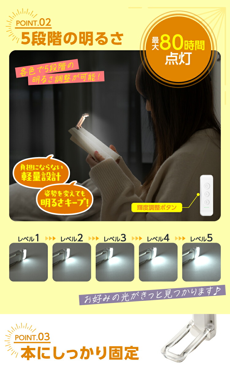 楽天市場】＼1,037件レビュー突破！／ブックライト 読書ライト 読書灯