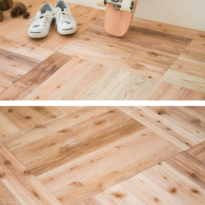 楽天市場】【フローリング材】ユカハリ・タイル ラフ(すぎ) 無塗装