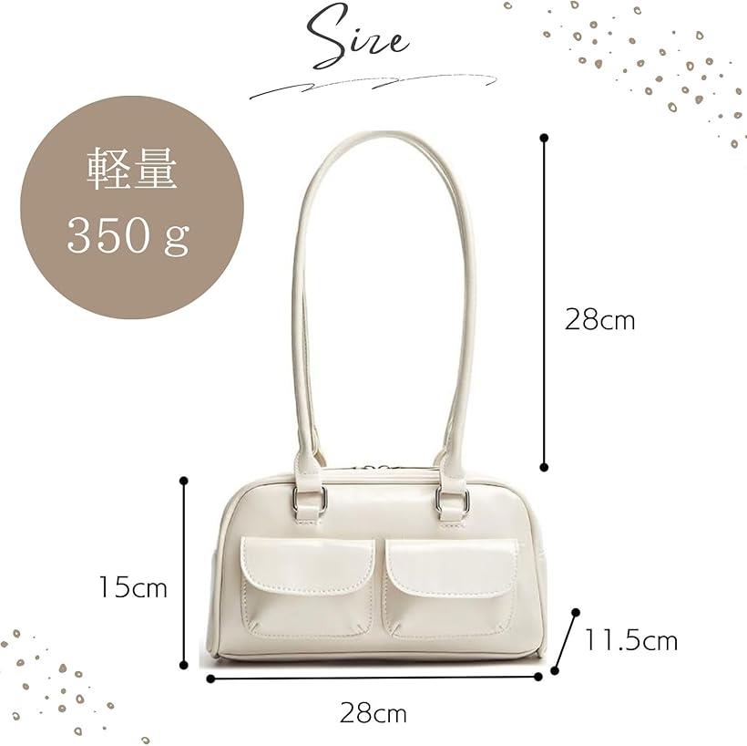 楽天市場】ダブルポケット ミニボストンバッグ 横長バッグ レディース
