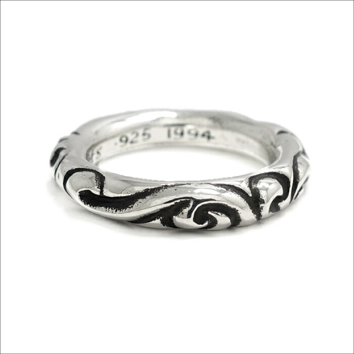 楽天市場】【CHROME HEARTS クロムハーツ】SCROLL BAND RING