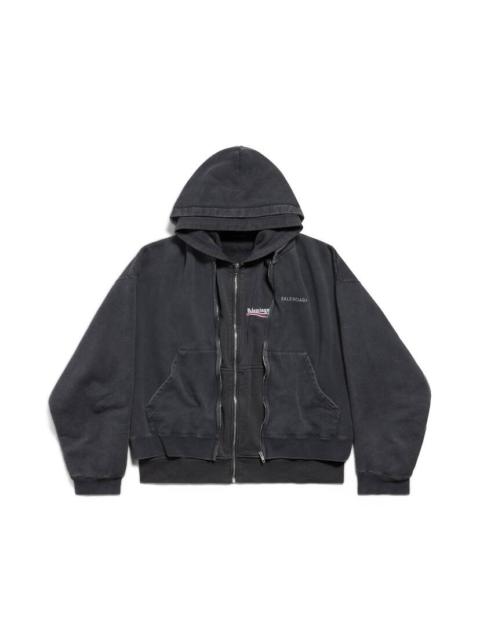 BALENCIAGA sporty b bomber hoodie | REVERSIBLE