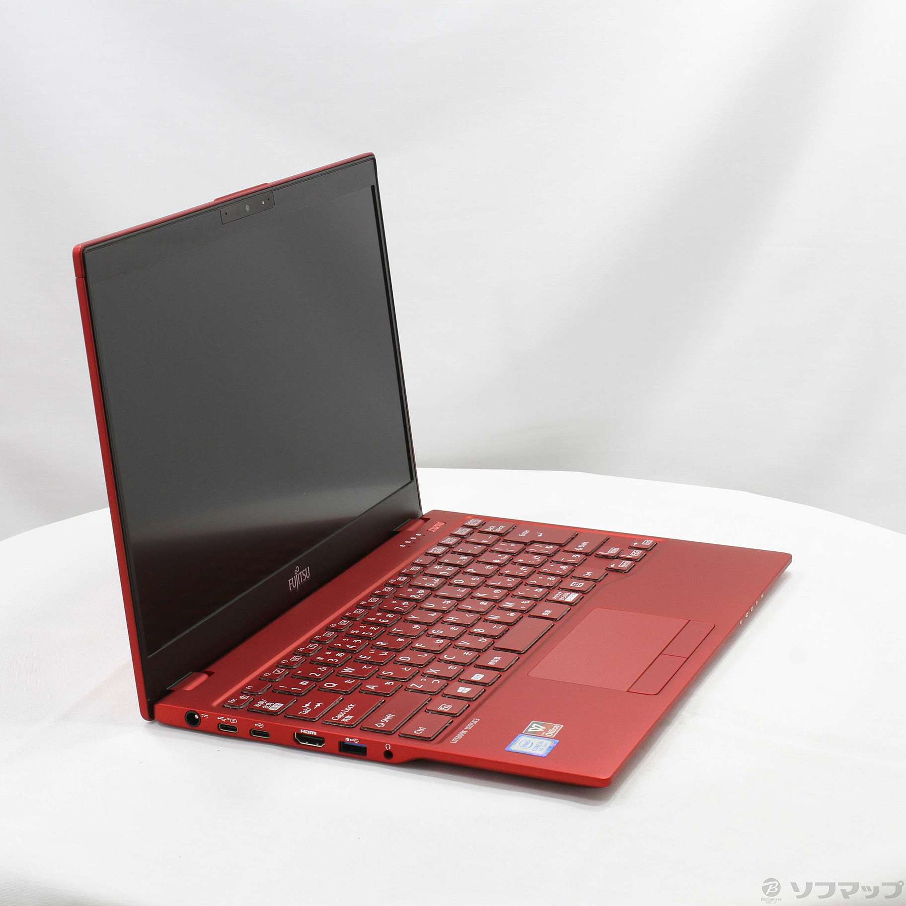中古】LIFEBOOK UH75／C3 FMVU75C3R ガーネットレッド 〔Windows 10