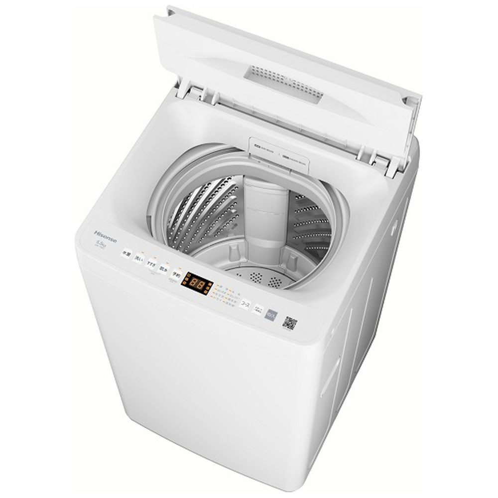 全自動洗濯機 ホワイト HW-T55J ［洗濯5.5kg /簡易乾燥(送風機能) /上