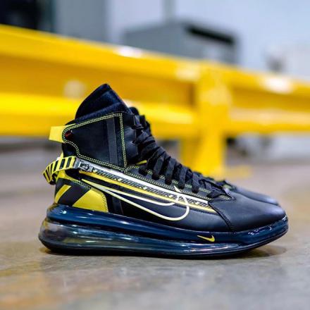 Air ナイキ エアマックス720 Max 720 ブラック×イエロー 26cm Air Max