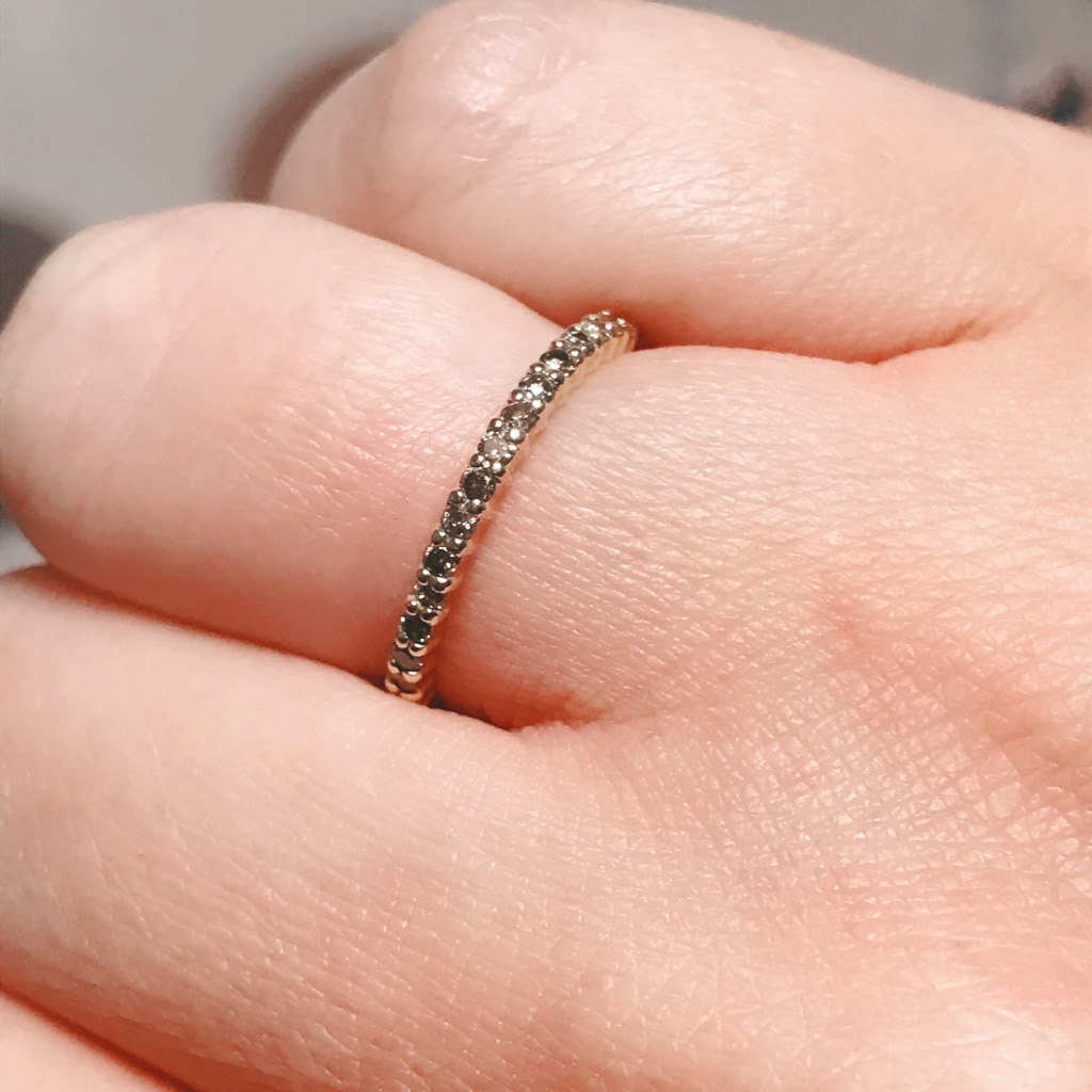 楽天市場】K18 ブラウンダイヤモンド 0.25ct エタニティリング 「fila