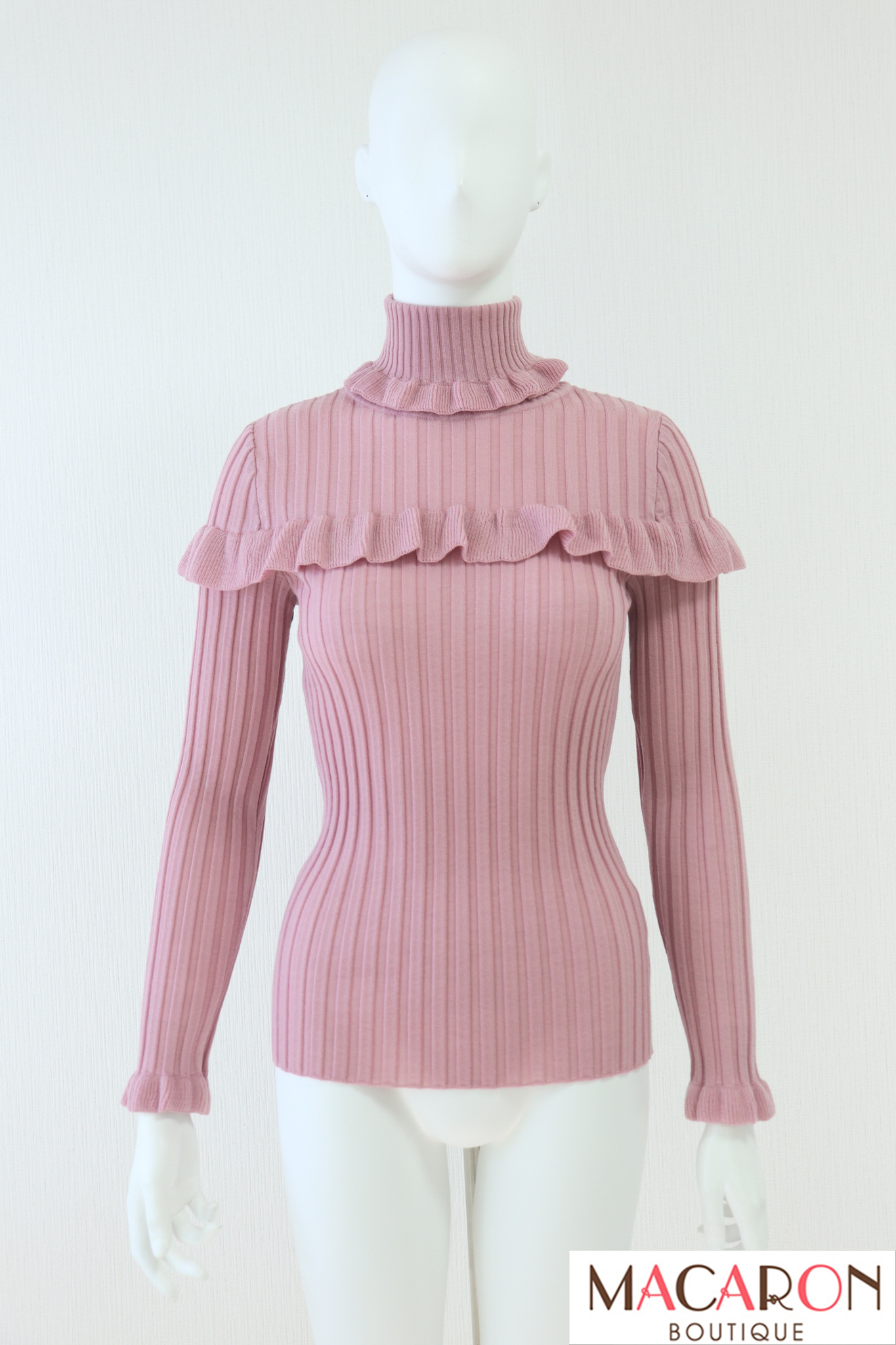 Rene（ルネ） タートルネックウールニットセーター 6442860