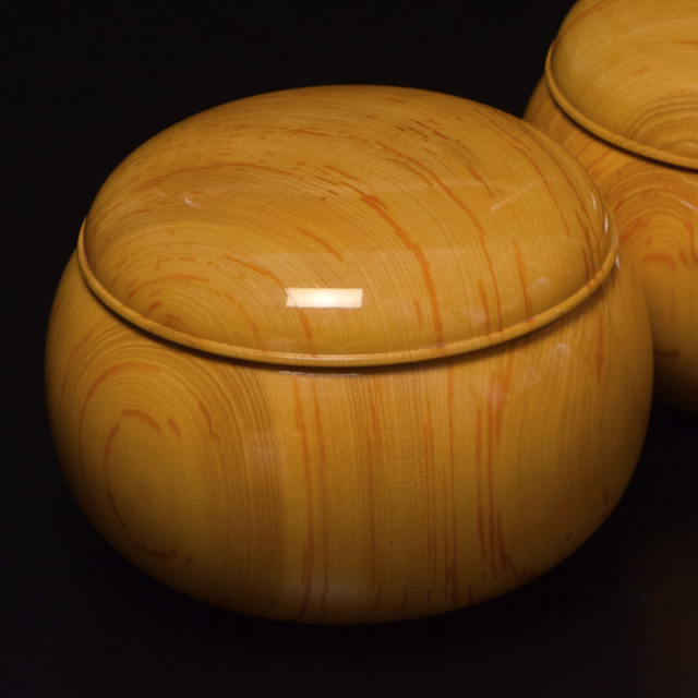 ケヤキ碁笥 上（36号） | 前川榧碁盤店