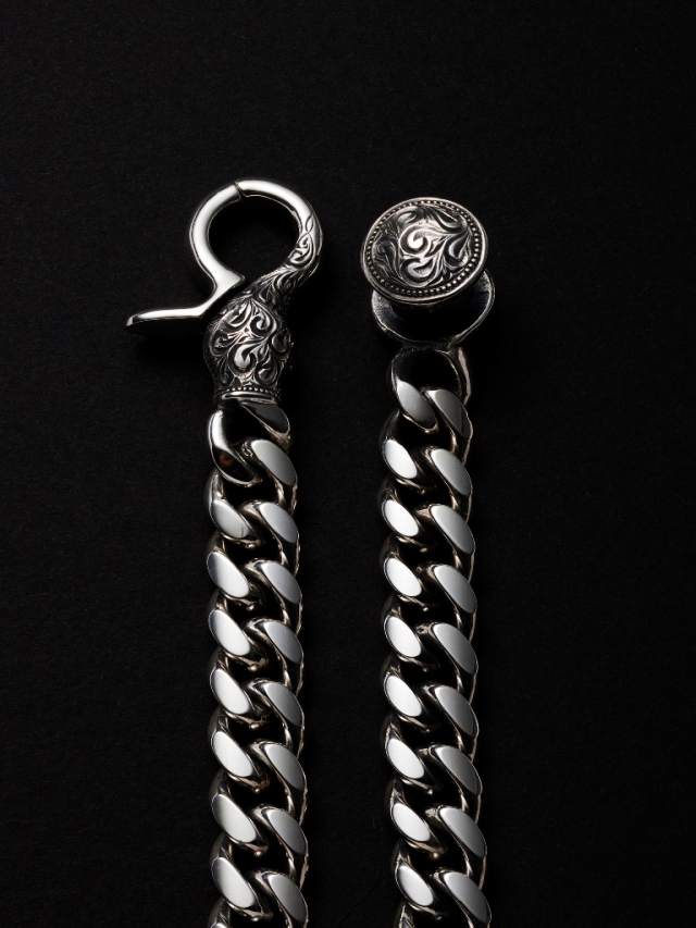 ANTIDOTE BUYERS CLUB 「Engraved Miami Chain Bracelet」 SILVER950製
