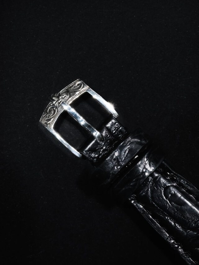 ANTIDOTE BUYERS CLUB 「Leather Bracelet(Crocodile/Silver