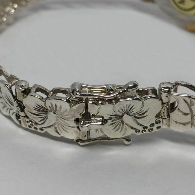 ハワイアンジュエリー シルバーブレスウォッチ ハイビスカス フック