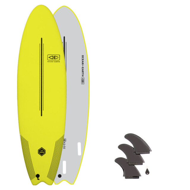 OCEAN&EARTHEZIRIDERSOFTBOARD6'6サーフボードソフトボード/初心者用