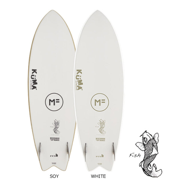 ミックファニング ソフトボード サーフボード KUMAFISH 5'6 クマ