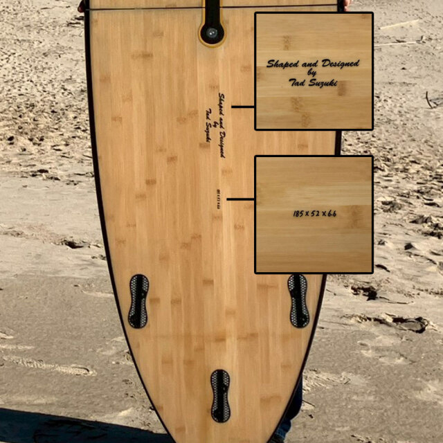 ショートボード 2分割 ゴッデス サーフボード ツーピース バンブー