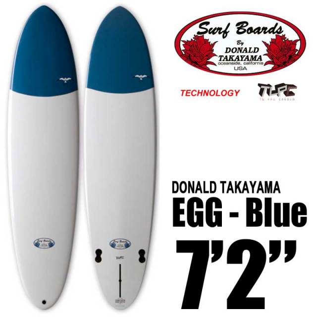 SURFTECH HAWAIIAN PRO DESIGNS ドナルドタカヤマ EGG 7'2