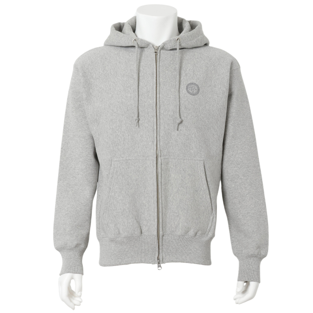 ヘビーウエイトフルジップパーカー MQ01/ミックスグレーS