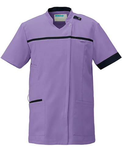 カゼン] KAZEN 【スタンドカラーとアシンメトリーな配色のスマートな