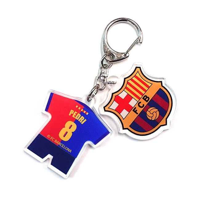 FCバルセロナ アクリル2連チャーム #9 LEWANDOWSKI メルカットバルセロナ