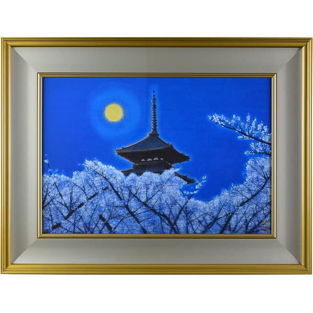 平山郁夫「仁和寺月華」彩美版 シルクスクリーン 最高級複製画｜絵画販売