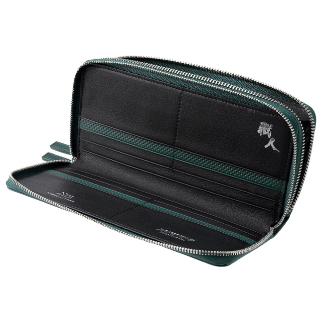 ノイインテレッセ】Wラウンドファスナー長財布□DRIFTKING model