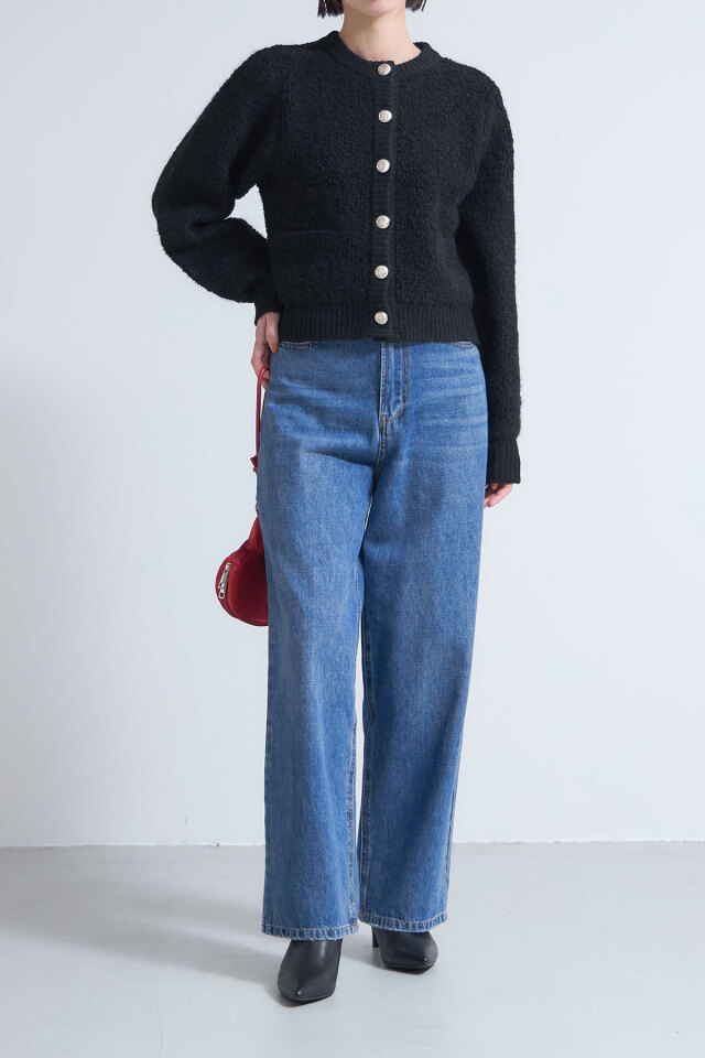 プードルニットカーディガン