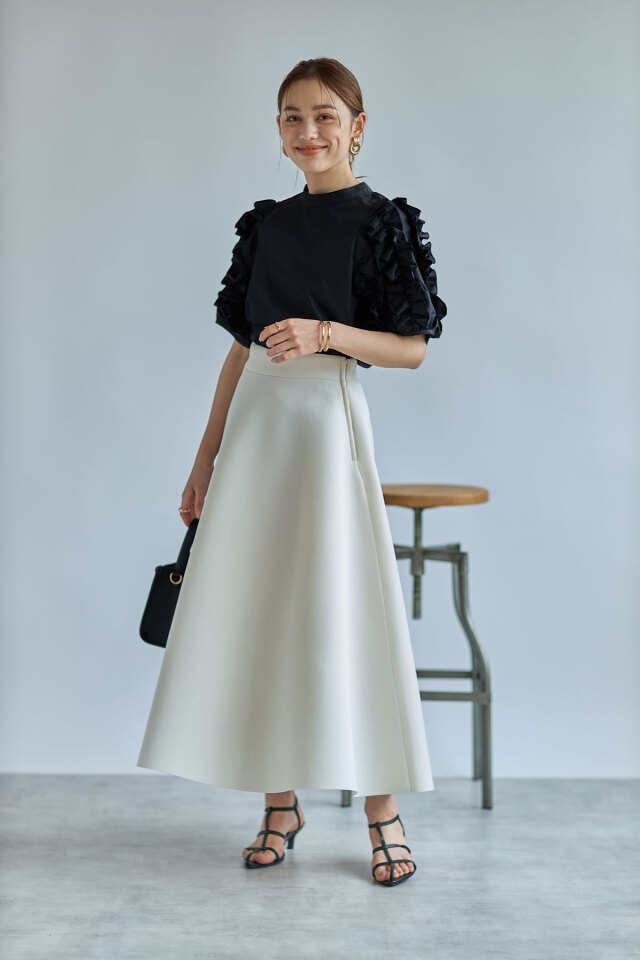 WEB限定】フリルスリーブブラウス