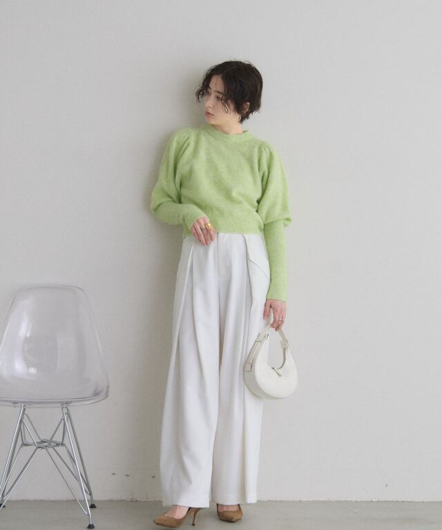 オフィシャルサイト限定】モヘアパフスリーブニット