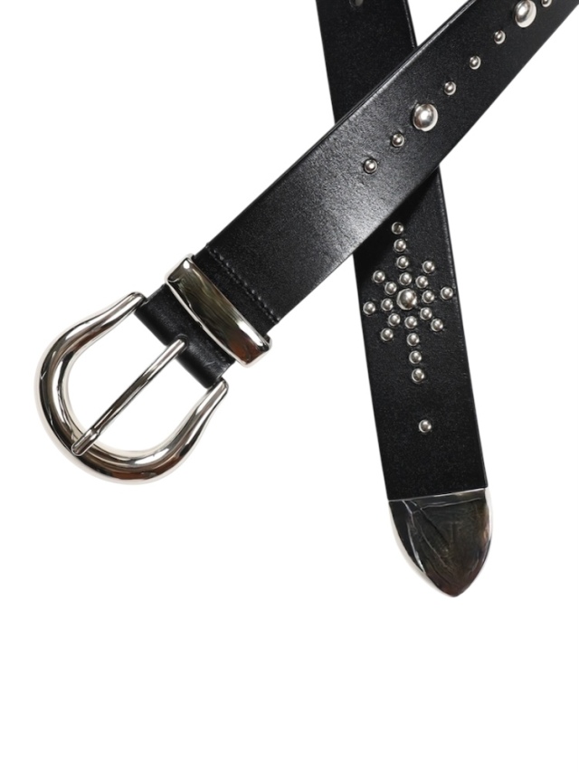 JIEDA WIDE STUDS BELT BLACK 通販商品ページ octavia[オクタヴィア]