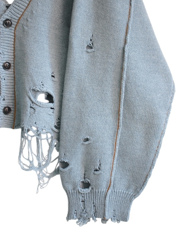 doublet RECYCLE DENIM YARN CARDIGAN INDIGO 通販ページ octavia