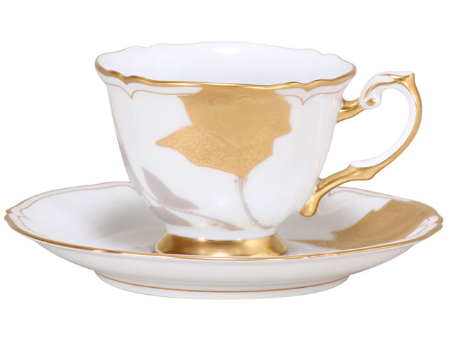 金蝕バラ デミタスカップ＆ソーサー