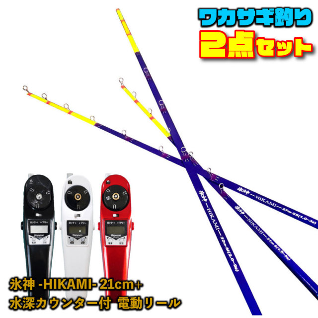 ゴクスペ ワカサギ替え穂先 氷神21cm 1本 ＆ ハピソン水深カウンター付