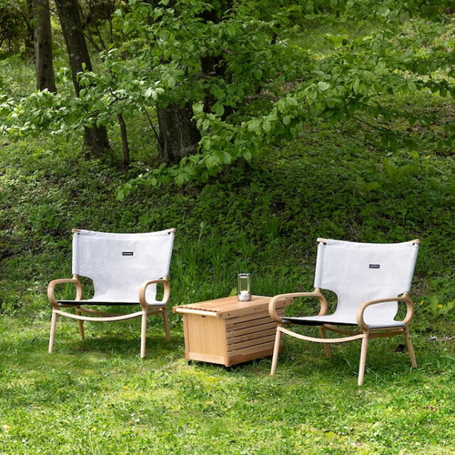 チェア IKIKI Grand Chair Oak Fabric Tex-Beige/Tex-Grey IKIKI