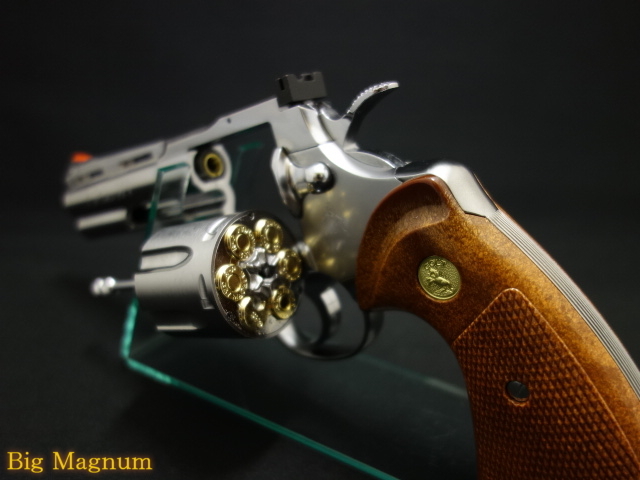 タナカ】 コルトパイソン 4インチ Rモデル ステンレスフィニッシュ