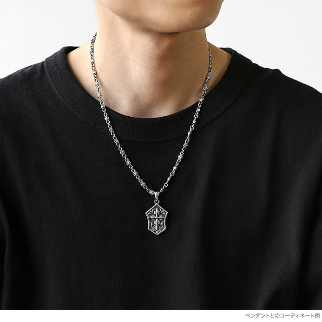 ゴシック クロス チェーン ネックレス シルバー アクセサリー デザイン