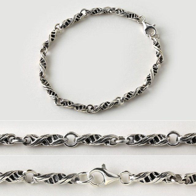 ツイスト チェーン ブレスレット シルバー アクセサリー [シルバー