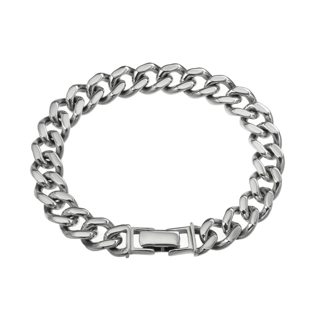 9.5mm 2面カット 喜平 ブレスレット シルバー925 アクセサリー