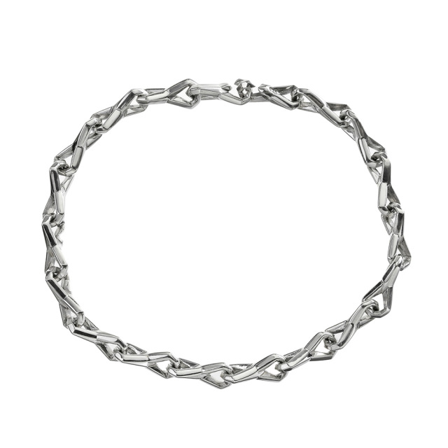 ツイスト インフィニティ チェーン ブレスレット シルバー925