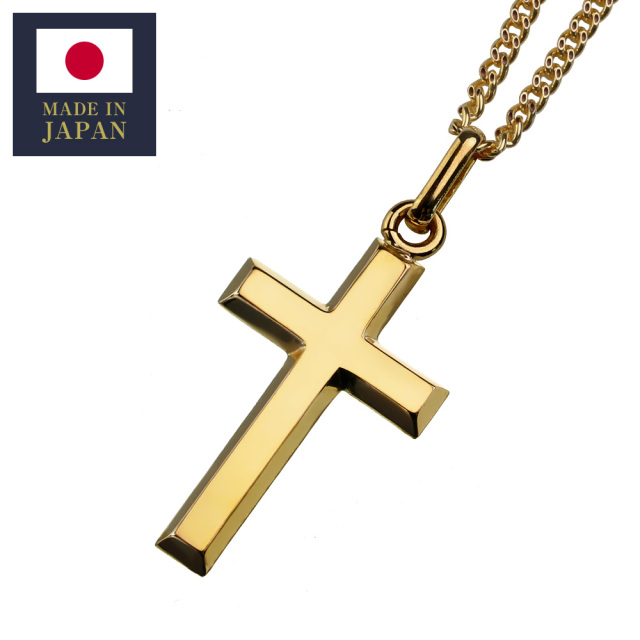 K18 ゴールド クロス 喜平 チェーン ネックレス メンズ 18金