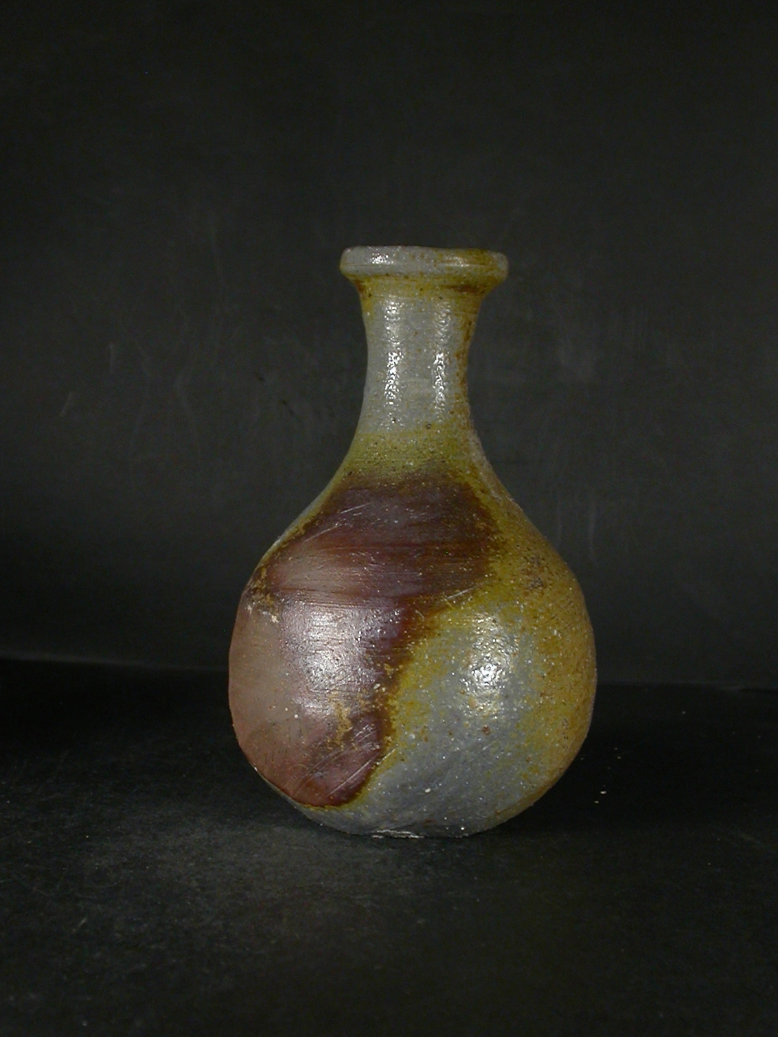 備前焼 登窯 備前焼人気作家 横山 直樹 窯変鶴首徳利1 備前焼卸・小売