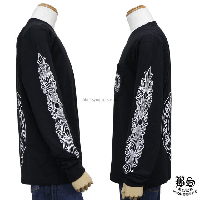 クロムハーツロングTシャツホースシューブラック|クロムハーツ通販専門
