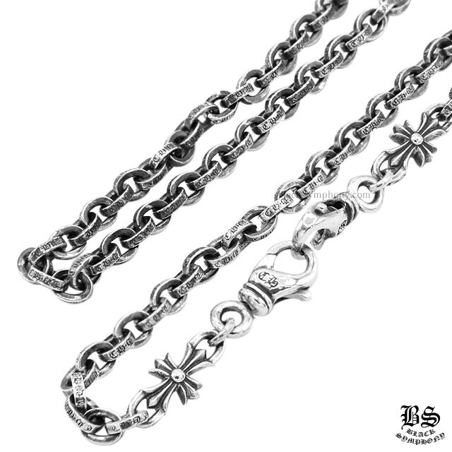 クロムハーツペーパーチェーンネックレス2クリップ30インチ(約76cm