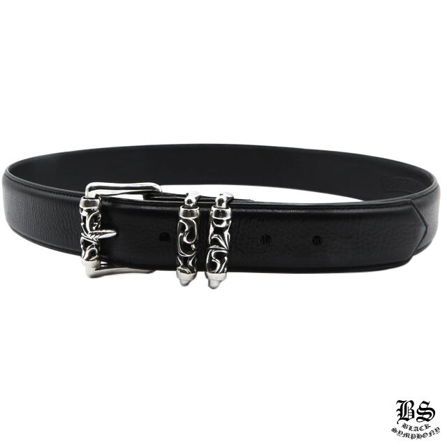 クロムハーツ3ピースローラーベルト|クロムハーツ通販専門店ブラック