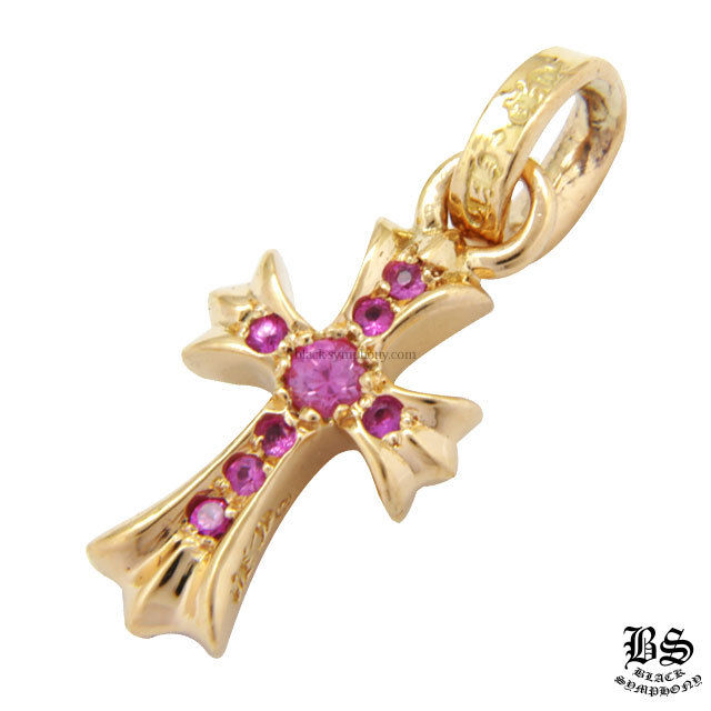 クロムハーツCHクロスベビーファットチャーム22Kwithパヴェピンク